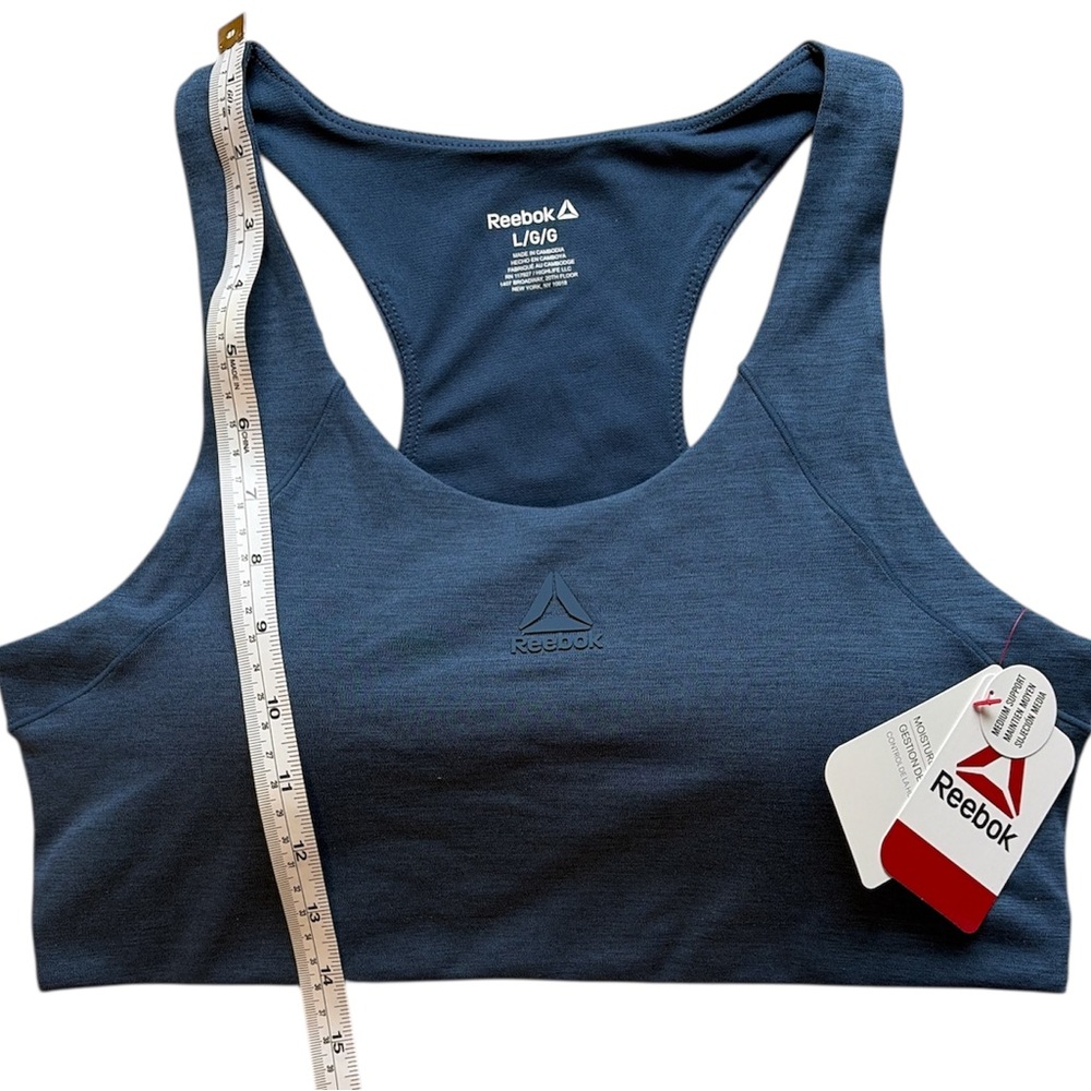 Reebok Women's Navy Sports Bra - Picture 4 of 6